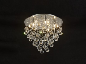 Colorado Crystal Ceiling Lights Diyas Flush Crystal Fittings
